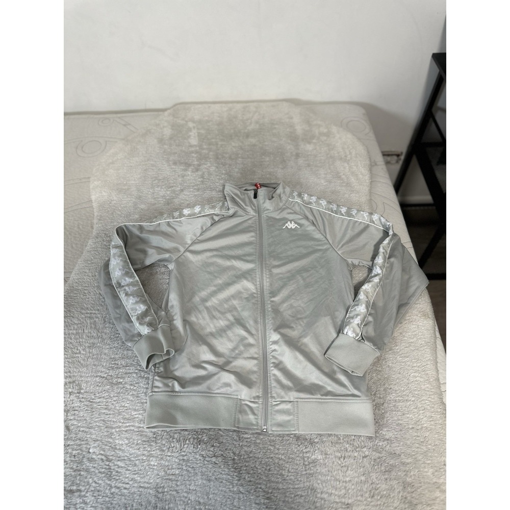 Vintage Kappa 222 Banda Anniston Slim Track Jacket Mens Small Gray